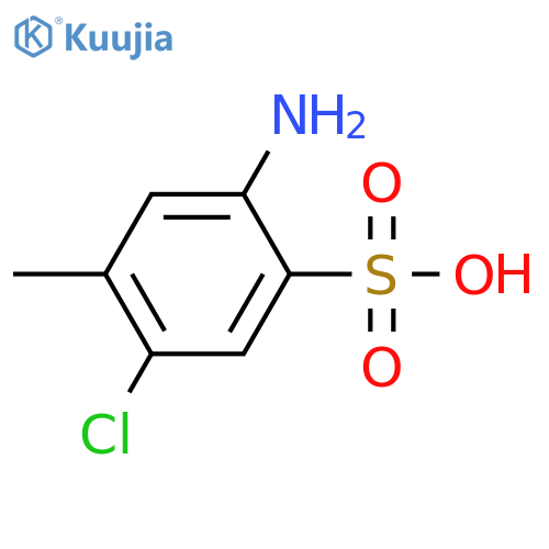 2-Amino-5-chloro-4-methylbenzenesulfonic acid structure