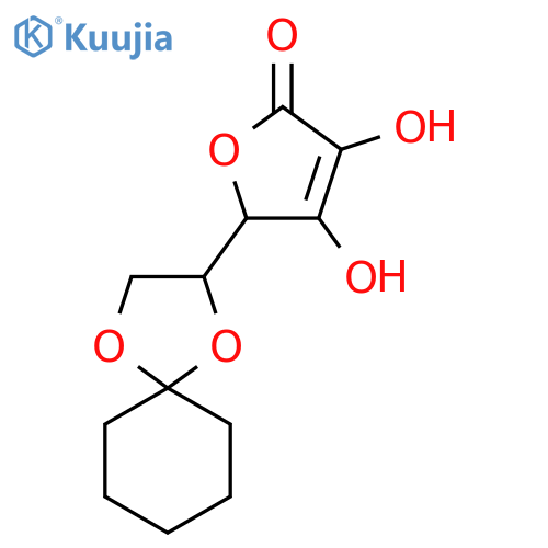 5-(1,4-dioxaspiro[4.5]dec-2-yl)-3,4-dihydroxy-2(5h)-furanone (non -preferred Name) structure