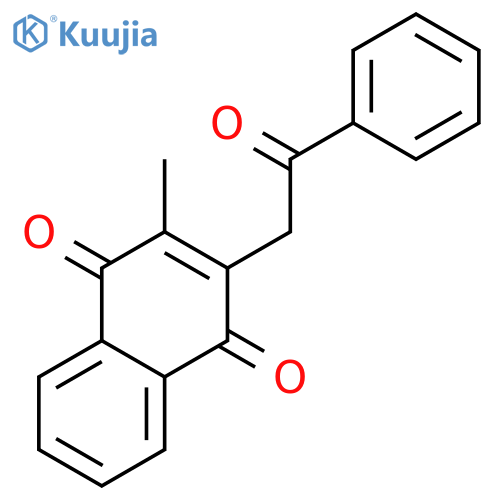 2-Methyl-3-(2-oxo-2-phenylethyl)naphthoquinone structure