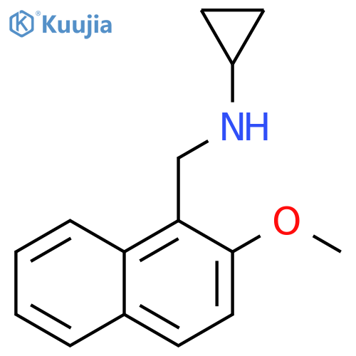 Cyclopropyl-(2-methoxynaphthalen-1-ylmethyl)-amine structure