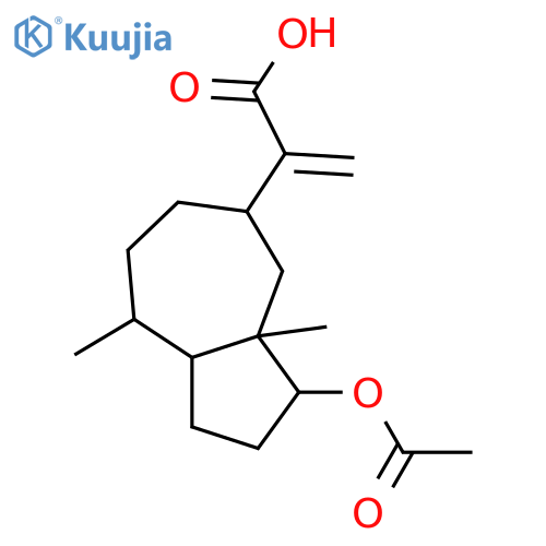 4-Hydroxy-11(13)-pseudoguaien-12-oic acid; (1α,4β,5β,10β)-form, 4-Ac structure