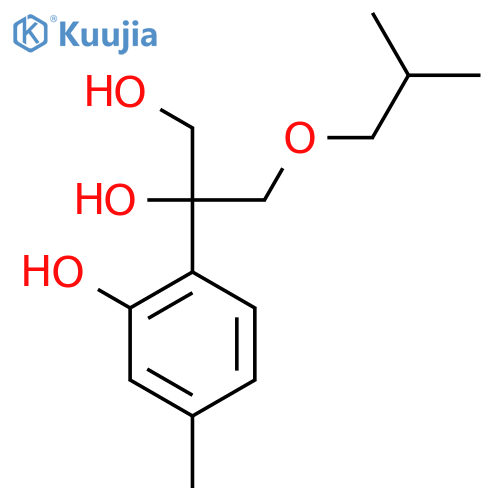 1,2-Propanediol, 2-(2-hydroxy-4-methylphenyl)-3-(2-methylpropoxy)- structure