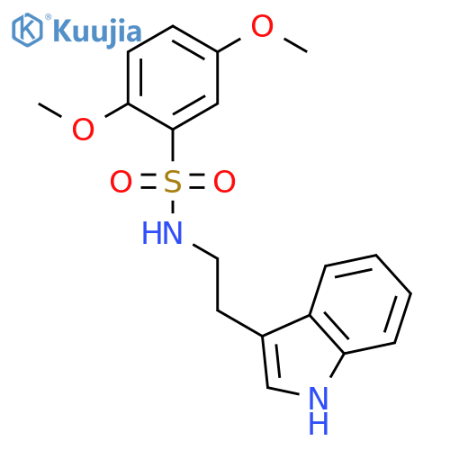 BENZENESULFONAMIDE, N-[2-(1H-INDOL-3-YL)ETHYL]-2,5-DIMETHOXY- structure