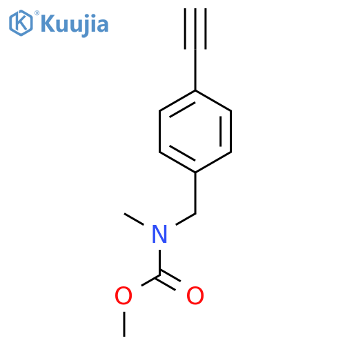 Carbamic acid, [(4-ethynylphenyl)methyl]methyl-, methyl ester structure