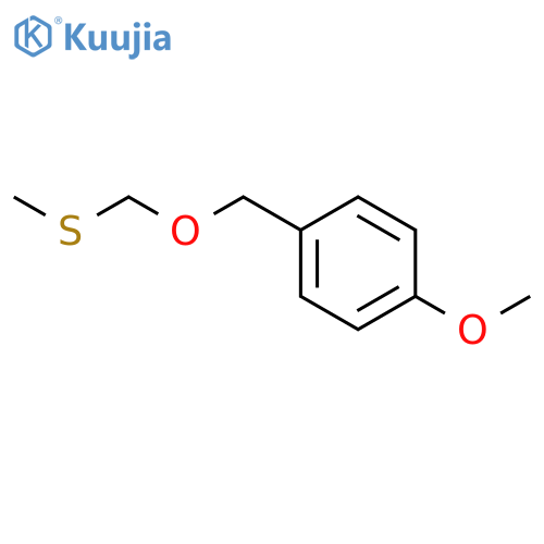 Benzene, 1-methoxy-4-[[(methylthio)methoxy]methyl]- structure