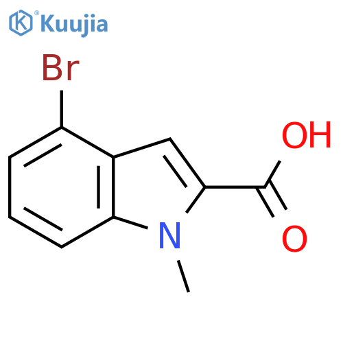 4-Bromo-1-methyl-1H-indole-2-carboxylic acid structure
