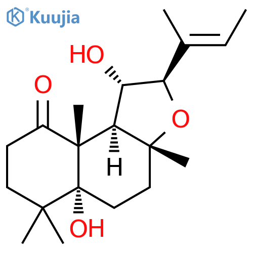 Naphtho[2,1-b]furan-9(3aH)-one, decahydro-1,5a-dihydroxy-3a,6,6,9a-tetramethyl-2-[(1E)-1-methyl-1-propen-1-yl]-, (1S,2R,3aR,5aR,9aR,9bS)- structure