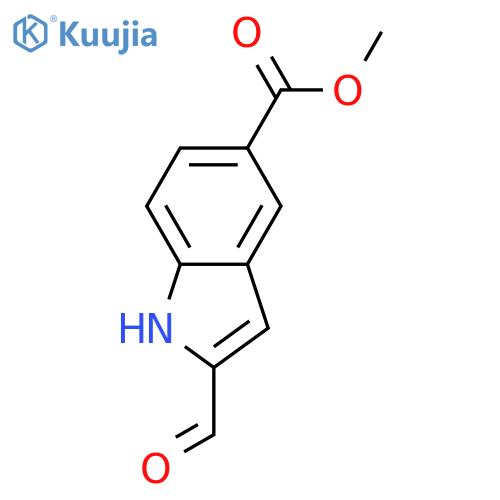 Methyl 2-formyl-1H-indole-5-carboxylate structure