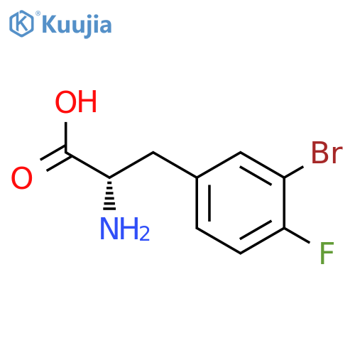 3-Bromo-4-fluoro-L-phenylalanine structure