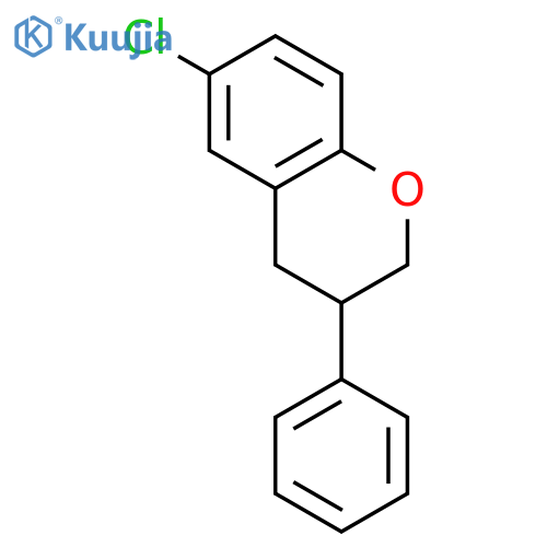 2H-1-Benzopyran, 6-chloro-3,4-dihydro-3-phenyl- structure