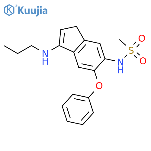 Methanesulfonamide, N-[5-phenoxy-3-(propylamino)-1H-inden-6-yl]- structure