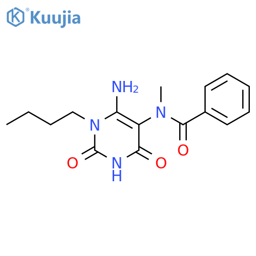 Benzamide, N-(6-amino-1-butyl-1,2,3,4-tetrahydro-2,4-dioxo-5-pyrimidinyl)-N-methyl- structure