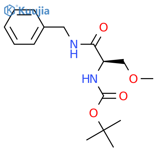 (R)-Tert-butyl 1-(benzylamino)-3-methoxy-1-oxopropan-2-ylcarbamate structure