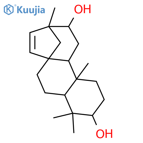 15-Beyerene-3,12-diol; (ent-3β,12α)-form structure