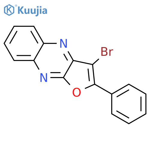 Furo[2,3-b]quinoxaline, 3-bromo-2-phenyl- structure