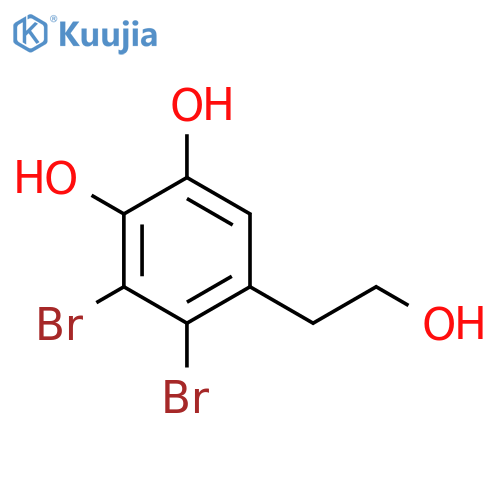 3,4-dibromo-5-(2-hydroxyethyl)benzene-1,2-diol structure