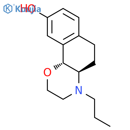 2H-Naphth[1,2-b]-1,4-oxazin-9-ol,3,4,4a,5,6,10b-hexahydro-4-propyl-, (4aR,10bR)- structure