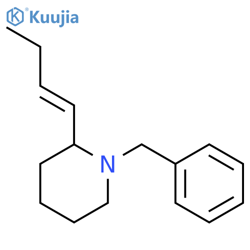 Piperidine, 2-(1-butenyl)-1-(phenylmethyl)- structure