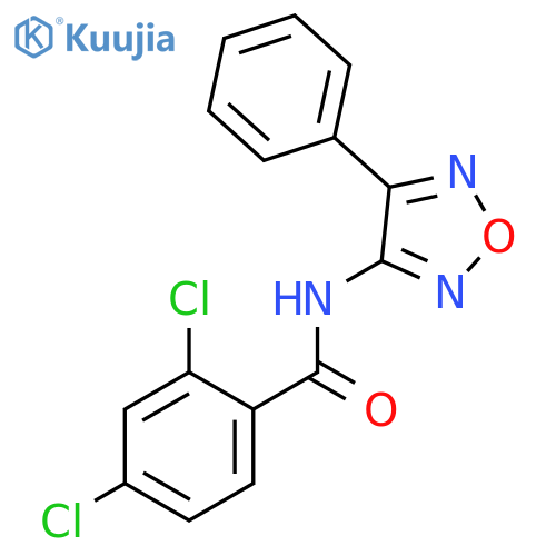 2,4-dichloro-N-(4-phenyl-1,2,5-oxadiazol-3-yl)benzamide structure