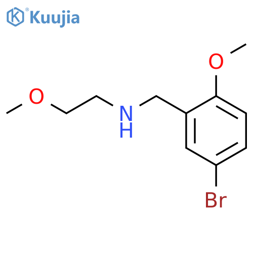 (5-bromo-2-methoxyphenyl)methyl(2-methoxyethyl)amine structure