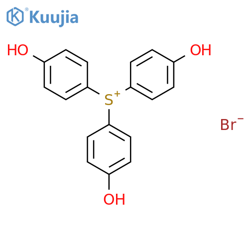 Sulfonium, tris(4-hydroxyphenyl)-, bromide structure
