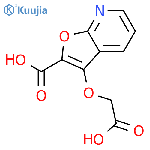 FURO[2,3-B]PYRIDINE-2-CARBOXYLIC ACID, 3-(CARBOXYMETHOXY)- structure