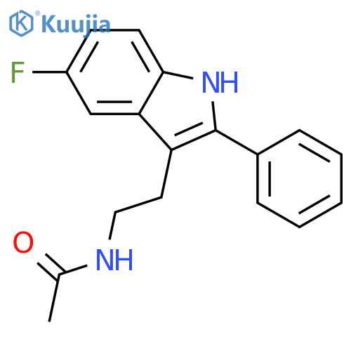 N-2-(5-Fluoro-2-Phenyl-1h-Indol-3-Yl)EthylAcetamide structure