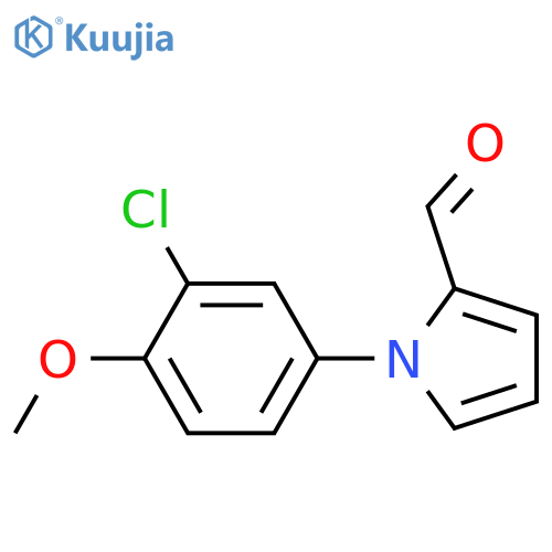 1-(3-CHLORO-4-METHOXYPHENYL)-1H-PYRROLE-2-CARBALDEHYDE structure