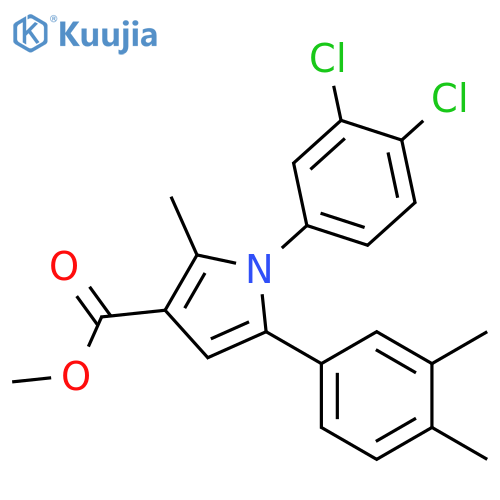<br>Methyl 1-(3,4-dichlorophenyl)-5-(3,4-dimethylphenyl)-2-methyl-1h-pyrrole-3- carboxylate structure