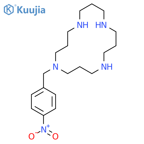 1,5,9,13-Tetraazacyclohexadecane, 1-[(4-nitrophenyl)methyl]- structure