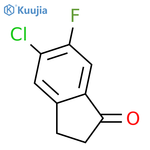 5-Chloro-6-fluoro-2,3-dihydroinden-1-one structure