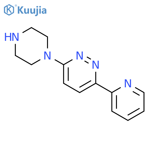 3-(piperazin-1-yl)-6-(pyridin-2-yl)pyridazine structure