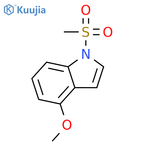 1H-Indole, 4-methoxy-1-(methylsulfonyl)- structure