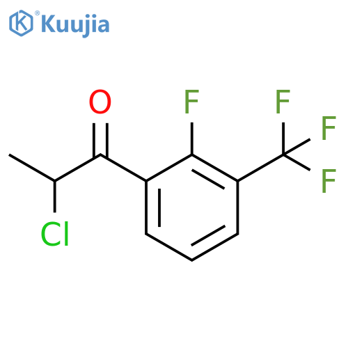 1-Propanone, 2-chloro-1-[2-fluoro-3-(trifluoromethyl)phenyl]- structure