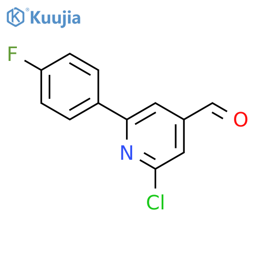 2-chloro-6-(4-fluorophenyl)pyridine-4-carbaldehyde structure