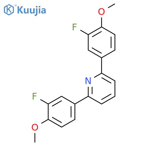 Pyridine, 2,6-bis(3-fluoro-4-methoxyphenyl)- structure