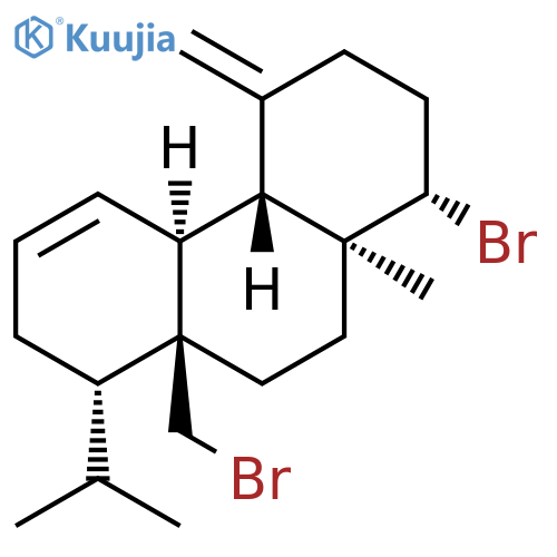 (1S)-1,2,3,4,4aα,4bβ,7,8,8a,9,10,10a-Dodecahydro-1β-bromo-8aα-(bromomethyl)-10aβ-methyl-4-methylene-8β-(1-methylethyl)phenanthrene structure