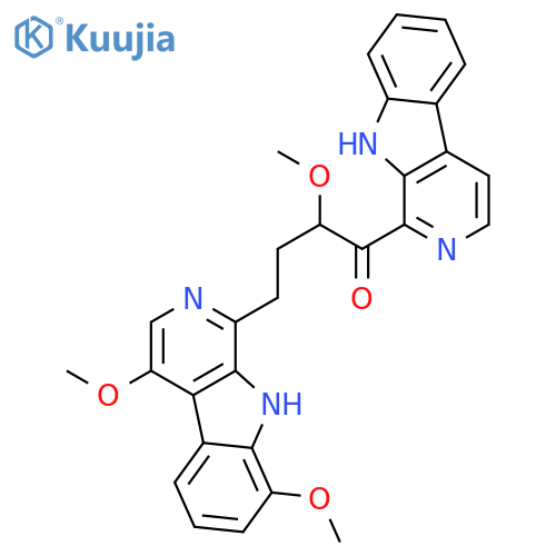 4-(4,8-Dimethoxy-9H-pyrido[3,4-b]indol-1-yl)-2-methoxy-1-(9H-pyrido[3,4-b]indol-1-yl)-1-butanone structure