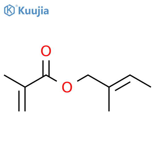 2-Propenoic acid, 2-methyl-, 2-methyl-2-butenyl ester, (E)- structure