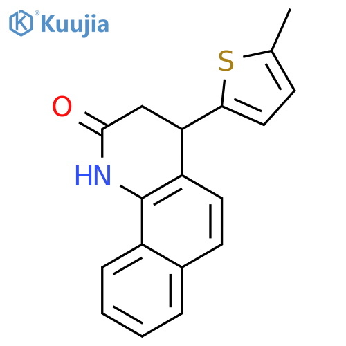 Benzo[h]quinolin-2(1H)-one, 3,4-dihydro-4-(5-methyl-2-thienyl)- structure