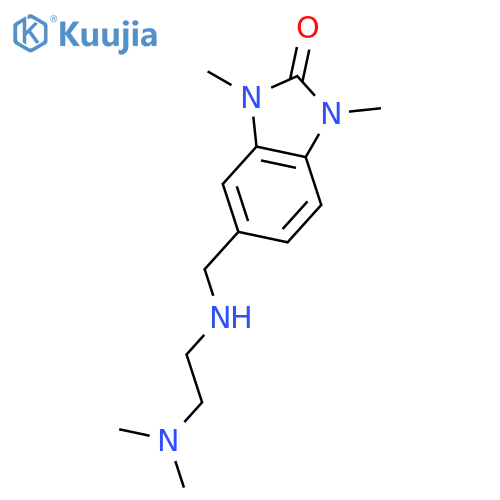 <br>5-({[2-(dimethylamino)ethyl]amino}methyl)-1,3-dimethyl-1,3-dihydro-2H-benzi midazol-2-one structure