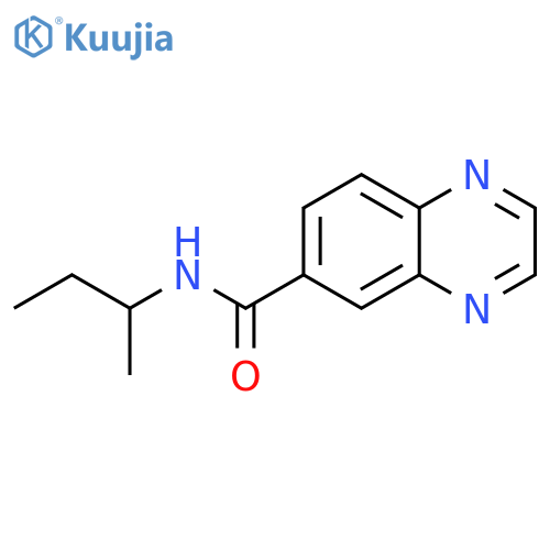N-(butan-2-yl)quinoxaline-6-carboxamide structure