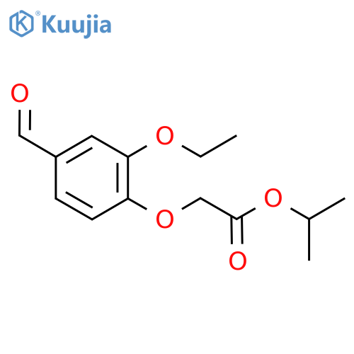 propan-2-yl 2-(2-ethoxy-4-formylphenoxy)acetate structure