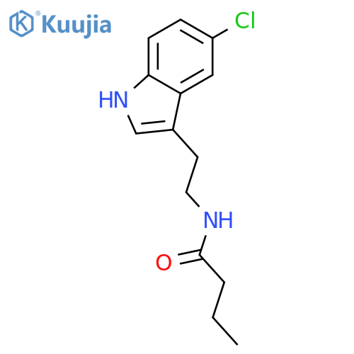 N-[2-(5-Chloro-1H-indol-3-yl)-ethyl]-butyramide structure
