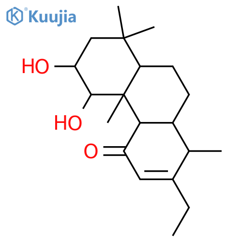 1,2-Dihydroxy-12-cassen-11-one; (1β,2α)-form structure