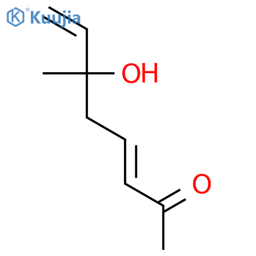 3,7-Octadien-2-one, 6-hydroxy-6-methyl- structure