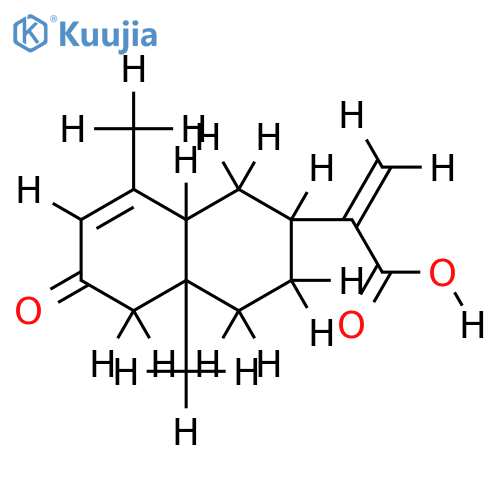 (5alpha,7alphaH)-2-oxoeudesma-3,11(13)-dien-12-oic acid structure