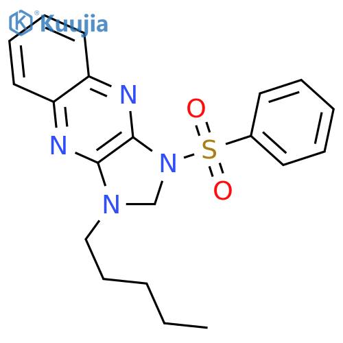 1-(benzenesulfonyl)-3-pentyl-1H,2H,3H-imidazo4,5-bquinoxaline structure