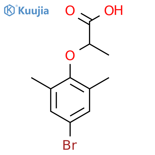 2-(4-Bromo-2,6-dimethylphenoxy)propanoicacid structure