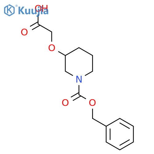 3-Carboxymethoxy-piperidine-1-carboxylic acid benzyl ester structure